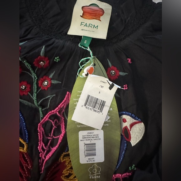 Farm Rio Tropical Embroidered Tapestry Dress - Picture 6 of 6